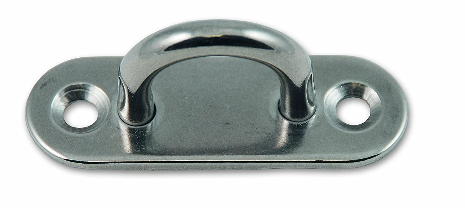 Placas de ojo de cinturón con ganchos, 80 x 26 mm, 740 kg, 2 piezas