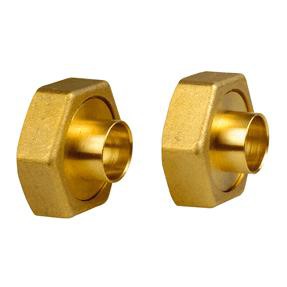 Copper union fittings 28 both