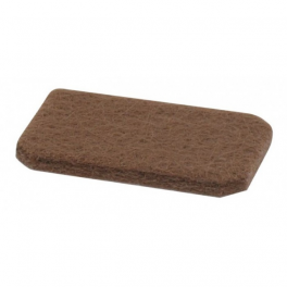 Adhesive felt furniture glides, 25 x 45 mm, 4 pieces - ISO - Référence fabricant : 114199