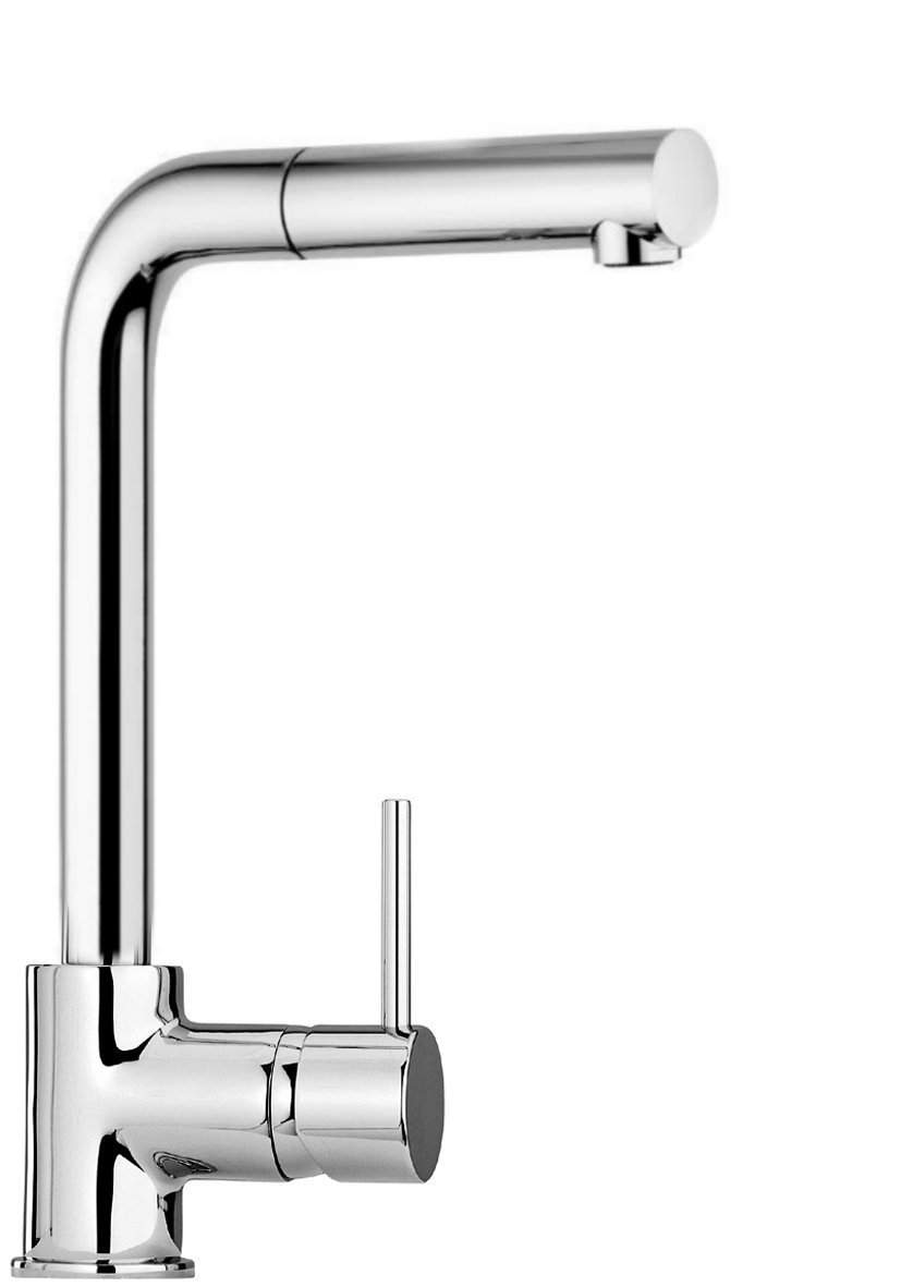 Cox single lever sink mixer with high spout and pull-out shower