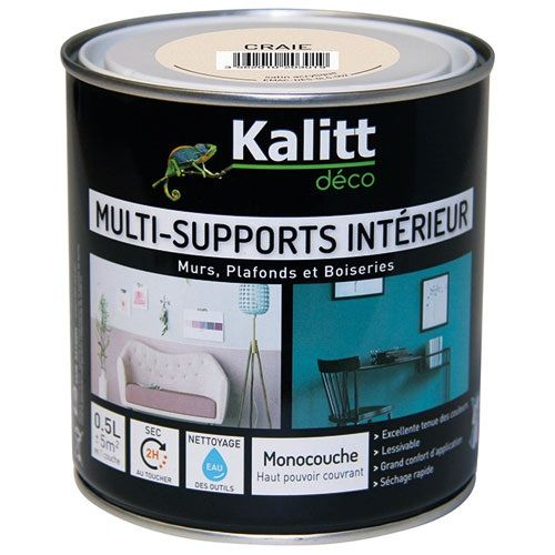 Multi-support paint satin chalk 0.5 liter 