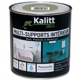 Peinture multi support mat vert de gris 0.5 litre - KALITT - Référence fabricant : 366857