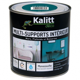 Peinture multi support mat pétrole 0.5 litre - KALITT - Référence fabricant : 367383