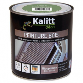 Wood paint satin green provence 0.5 liter - KALITT - Référence fabricant : 368381