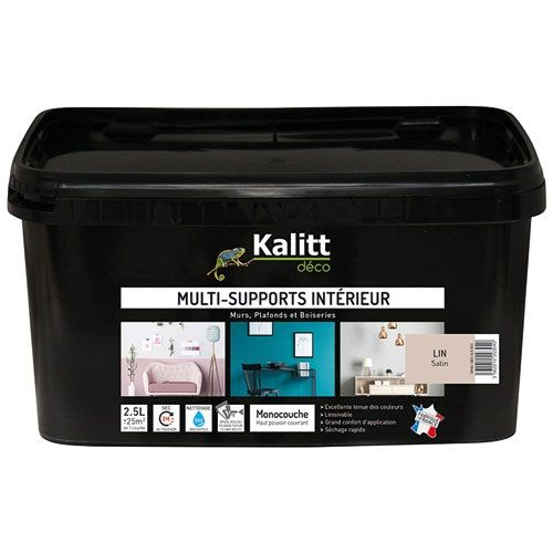 Multi-support paint satin linen 2.5 liter 