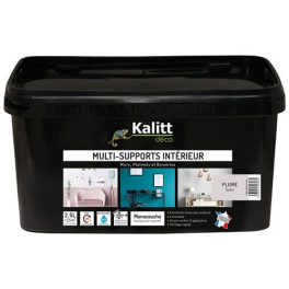 Peinture multi support satin plume 2.5 litre - KALITT - Référence fabricant : 367482