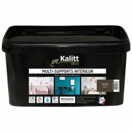 Peinture multi support satin taupe 2.5 litre - KALITT - Référence fabricant : 367532