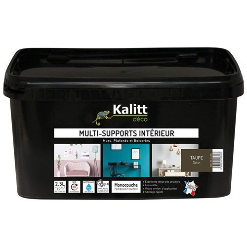 Multi-support paint satin taupe 2.5 liter 