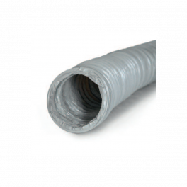 Grey PVC flexible duct for ventilation, diameter 150mm, length 6m - Axelair - Référence fabricant : CPS15006