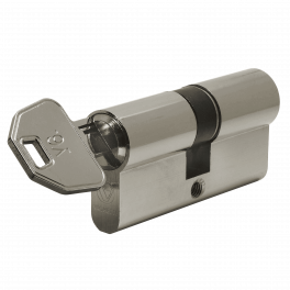 Lock cylinder nickel-plated V6, 30x40 mm, 6 pins, 4 reversible keys - Vachette - Référence fabricant : 67101CPAV6/SC