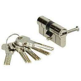 High security cylinder 2100 series nickel-plated, disengageable 30x30mm, 5 reversible keys. - Vachette - Référence fabricant : C2100/SCDB30X30N