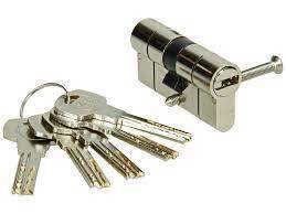 High security cylinder 2100 series nickel-plated, disengageable 30x30mm, 5 reversible keys.