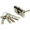 High security cylinder 2100 series nickel-plated, disengageable 30x40mm, 5 reversible keys.
