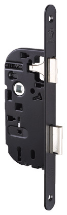 Mortice deadbolt lock, 135 mm lock case, 40mm pin, 1/2 turn black