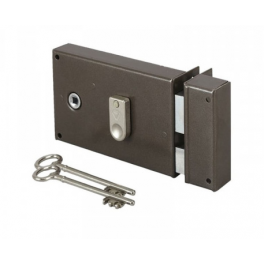Cerradura de superficie horizontal, apertura a la derecha, cerradura de 1/2 vuelta, 2 llaves - Vachette - Référence fabricant : 67436D/SC