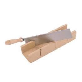 Wooden mitre box 300mm with back saw. - FISCHER DAREX - Référence fabricant : 867507