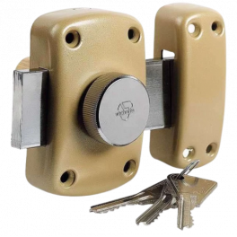 Pulsante e cilindro della serratura Cyclop 5 perni L.30 mm, diametro 23 mm con 3 chiavi - Vachette - Référence fabricant : 67600C/SC