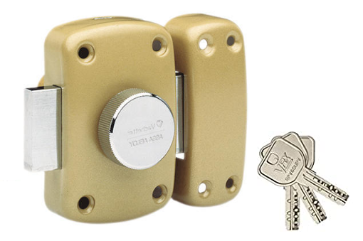 Lock Cyclop VRX knob and cylinder 6 pins L.45 mm, diameter 23mm with 3 keys