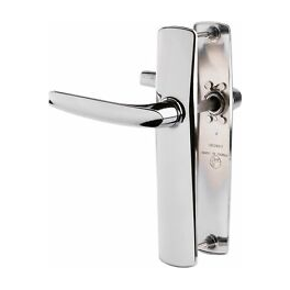 Two door handles with chrome-plated mirror finish, 165 mm apart - Vachette - Référence fabricant : 7148