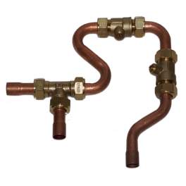 Kit installation neuve, douilles plus robinets pour Fluendo Plus Gaz naturel (gaz de ville) - Chaffoteaux - Référence fabricant : 3632532