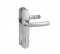 Conjunto de la manija de la puerta con la placa del agujero de la llave, aluminio plateado. - Vachette - Référence fabricant : VACEN71534