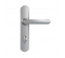 Conjunto de la manija de la puerta con la placa del agujero de la llave, aluminio plateado. - Vachette - Référence fabricant : VACEN71536