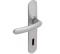 Conjunto de la manija de la puerta con la placa del agujero de la llave, aluminio plateado. - Vachette - Référence fabricant : VACEN74694