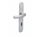 Conjunto de la manija de la puerta con la placa del agujero de la llave, aluminio plateado. - Vachette - Référence fabricant : VACEN73268