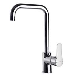 Single lever basin mixer with high spout and titanium pull cord - Ramon Soler - Référence fabricant : 1811