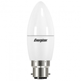 B22 LED Flame Bulb, 470 Lumens, 5.2W/40W, 2700 k - Energizer - Référence fabricant : ES8699