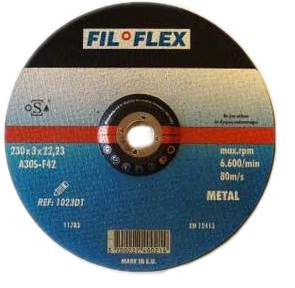 Disco universal de corte de metal diámetro 230 x 2,5 x 22, FIL'FLEX METAL