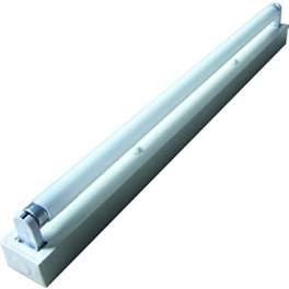 Standard-Lichtleiste mit Neonröhre T8 1x58W -1500mm. - Electraline - Référence fabricant : 65034