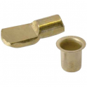 Socket cleat brass, diameter 8mm, 8 pieces