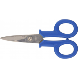 Electrician's scissors, curved blade, 115mm - Electraline - Référence fabricant : 959101
