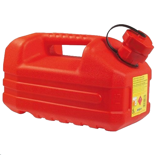 Hydrocarbon jerrycan 5 litres red