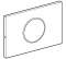 1-touch piastra metallica highline cromata (luogo pubblico) - Geberit - Référence fabricant : GETPL242792SN1