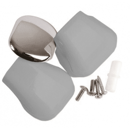 Complete hinge kit LUNES G Chrome - Novellini - Référence fabricant : R02LUGI1-K