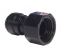Unión de acetal femenino, negro, fondo plano, 3/4, para manguera de 8mm - John Guest - Référence fabricant : JOHRACM321216E