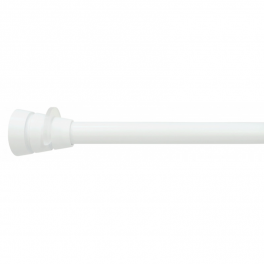 Curtain rod between walls, snap-on, 150 to 250cm, white matt - Cessot - Référence fabricant : 145725CT