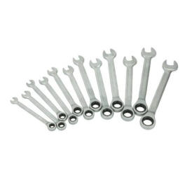 Ratchet wrenches, 12 pieces, 8 to 19 mm - Toolstream - Référence fabricant : BT013012