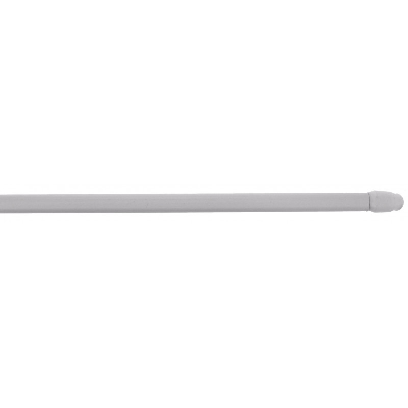 Oval rod 10x5mm, 30 to 50cm, with fixing hooks, white, 2 pieces