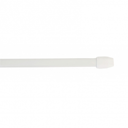 Oval rod 10x5mm, 40 to 60cm, with fixing hooks, white, 2 pieces - Cessot - Référence fabricant : 031011CT
