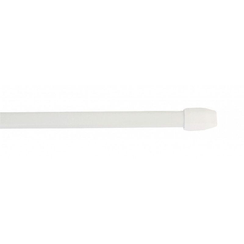 Oval rod 10x5mm, 40 to 60cm, with fixing hooks, white, 2 pieces