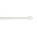 Oval rod 10x5mm, 70 to 110cm, with fixing hooks, white, 2 pieces