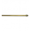 Oval rod 10x5mm, 50 to 80cm, with fixing hooks, brass, 2 pieces