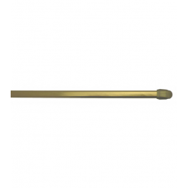 Oval rod 10x5mm, 50 to 80cm, with fixing hooks, brass, 2 pieces - Cessot - Référence fabricant : 031221CT