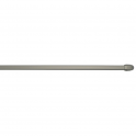 Oval rod 10x5mm, 30 to 50cm, with fixing hooks, nickel, 2 pieces
