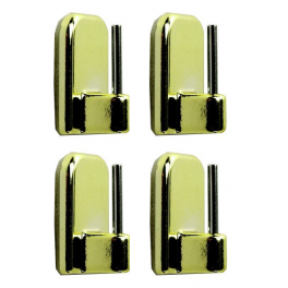 Adhesive rod holder, brass decor, 4 pieces - Cessot - Référence fabricant : 005021CT