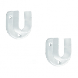 Geburtsstütze mit 35 mm Grundplatte für Garderobe mit 16 mm Durchmesser, 2 Stück, weiß - Cessot - Référence fabricant : 312011CT
