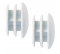 Supports pour coffre volet roulant, blanc, 2 pièces - Cessot - Référence fabricant : CESEM310031CT